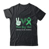 Lymphoma Cancer Awareness Peace Love Cure Leopard T-Shirt & Hoodie | Teecentury.com