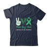 Lymphoma Cancer Awareness Peace Love Cure Leopard T-Shirt & Hoodie | Teecentury.com