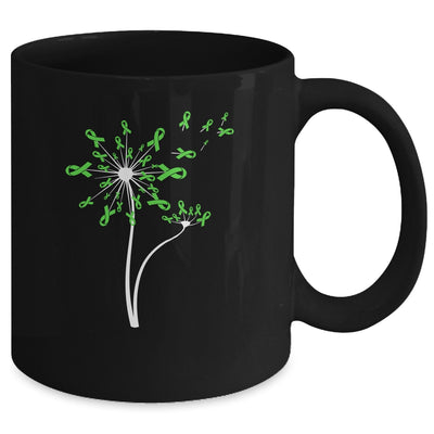 Lymphoma Liver Cirrhosis Awareness Dandelion Green Ribbon Mug Coffee Mug | Teecentury.com