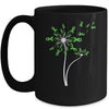 Lymphoma Liver Cirrhosis Awareness Dandelion Green Ribbon Mug Coffee Mug | Teecentury.com