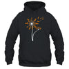 MS Leukemia Kidney Awareness Dandelion Orange Ribbon T-Shirt & Tank Top | Teecentury.com