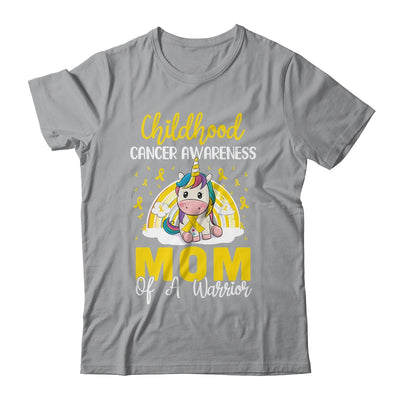 Magical Unicorn Proud Mom Of Childhood Cancer Ribbon T-Shirt & Hoodie | Teecentury.com