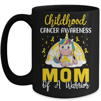 Magical Unicorn Proud Mom Of Childhood Cancer Ribbon Mug Coffee Mug | Teecentury.com