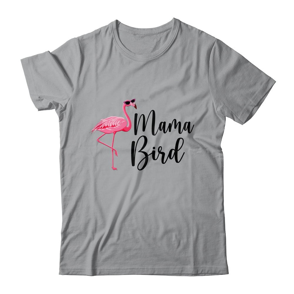 Mama Bird Flamingo Mommy Cute Flower Flamingo Gifts T-Shirt & Tank Top | Teecentury.com