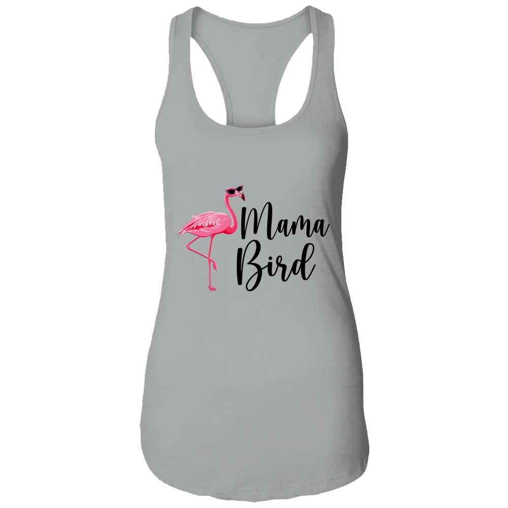 Mama Bird Flamingo Mommy Cute Flower Flamingo Gifts T-Shirt & Tank Top | Teecentury.com