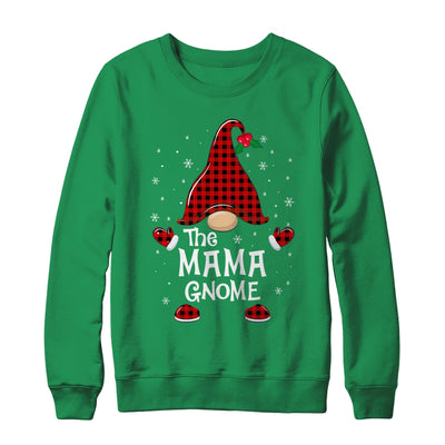 Mama Gnome Buffalo Plaid Matching Christmas Pajama Gift T-Shirt & Sweatshirt | Teecentury.com