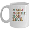 Mama Mommy Mom Bruh For Mom Life Retro Mother's Day Mug | teecentury