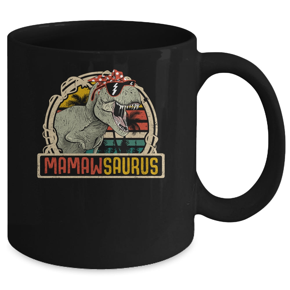 Mamawsaurus T Rex Dinosaur Mamaw Saurus Family Matching Mug Coffee Mug | Teecentury.com