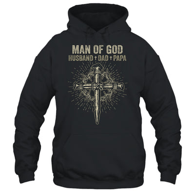 Man Of God Husband Dad Papa Fathers Day T-Shirt & Hoodie | Teecentury.com