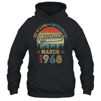 March 1968 Vintage 55 Years Old Retro 55th Birthday Shirt & Hoodie | teecentury