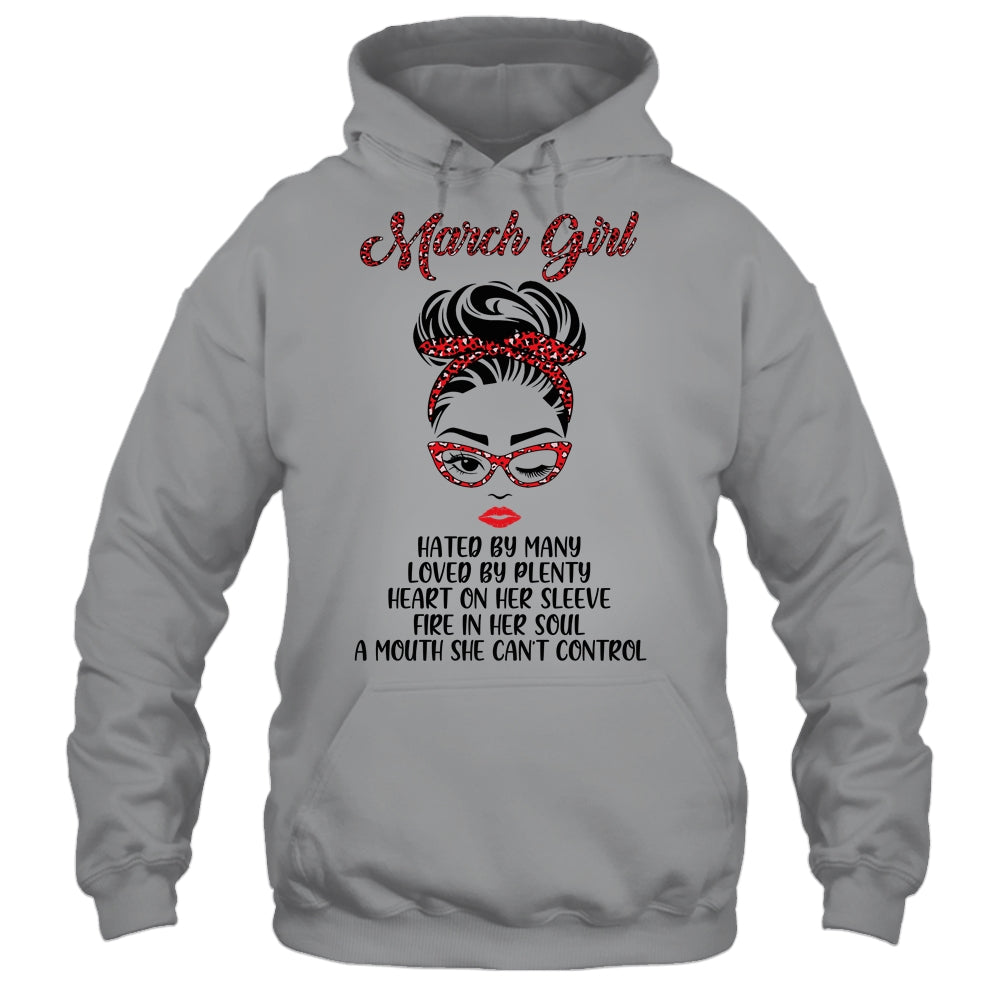 March Girl Hated By Many Loved By Plenty Leopard Women T-Shirt & Tank Top | Teecentury.com