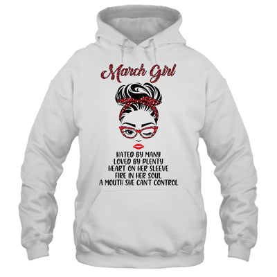 March Girl Hated By Many Loved By Plenty Leopard Women T-Shirt & Tank Top | Teecentury.com