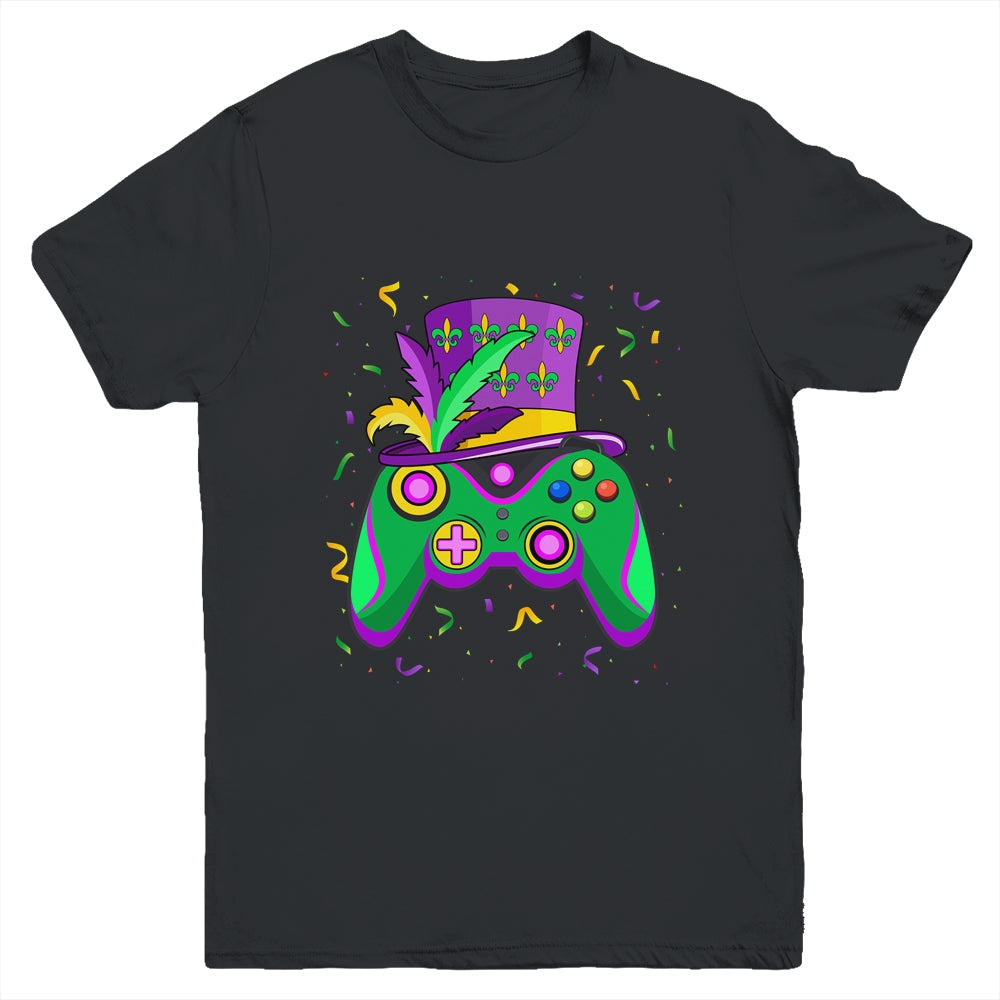 Mardi Gras Gamer Kids Gaming Boys Costume Youth Shirt | teecentury