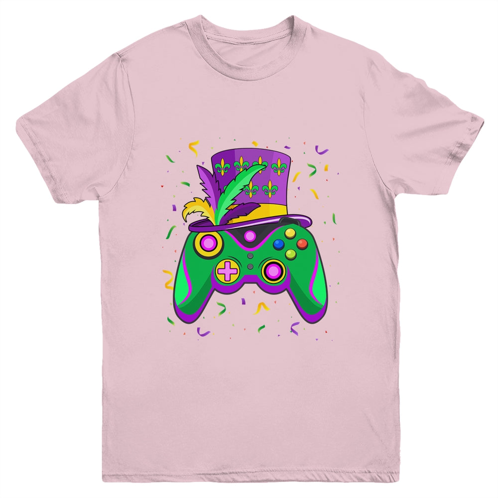 Mardi Gras Gamer Kids Gaming Boys Costume Youth Shirt | teecentury