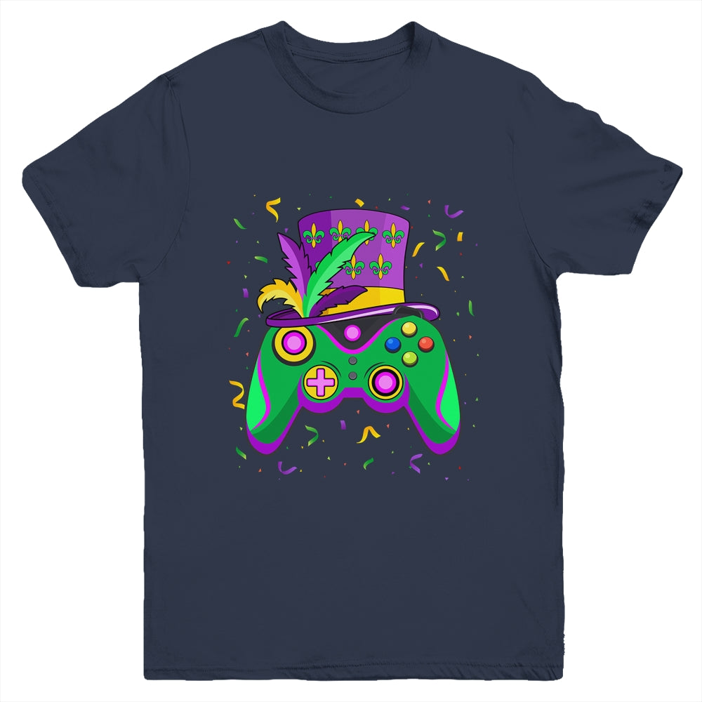 Mardi Gras Gamer Kids Gaming Boys Costume Youth Shirt | teecentury