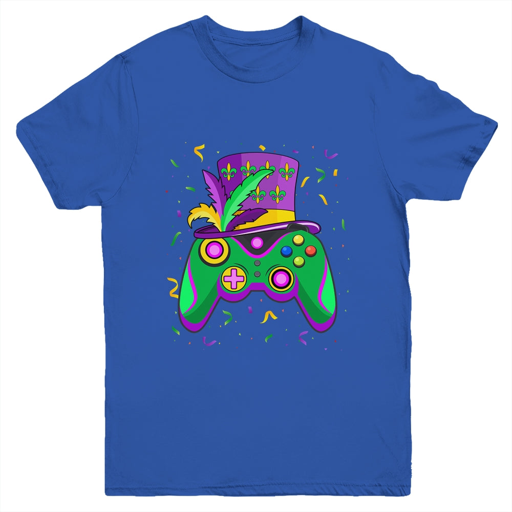 Mardi Gras Gamer Kids Gaming Boys Costume Youth Shirt | teecentury