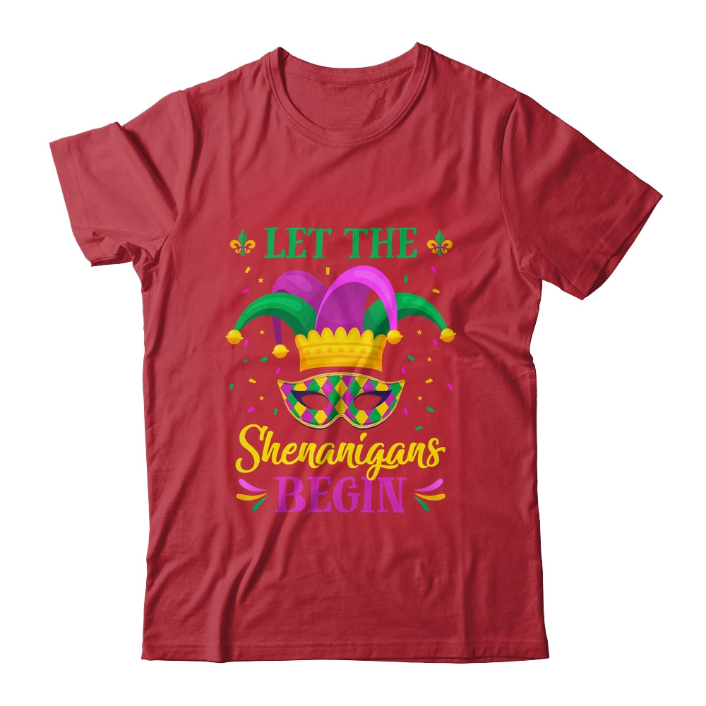 Mardi Gras Let The Shenanigans Begin T-Shirt & Tank Top | Teecentury.com