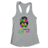 Mardi Gras Queen Carnival Costume Messy Bun T-Shirt & Tank Top | Teecentury.com