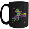 Mardi Gras Trex Dinosaur Lovers Boy Mardi Grawr Mug | teecentury