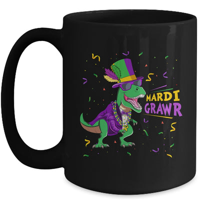 Mardi Gras Trex Dinosaur Lovers Boy Mardi Grawr Mug | teecentury