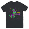 Mardi Gras Trex Dinosaur Lovers Boy Mardi Grawr Youth Shirt | teecentury