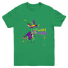 Mardi Gras Trex Dinosaur Lovers Boy Mardi Grawr Youth Shirt | teecentury