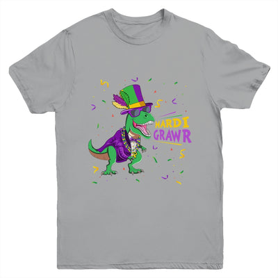 Mardi Gras Trex Dinosaur Lovers Boy Mardi Grawr Youth Shirt | teecentury