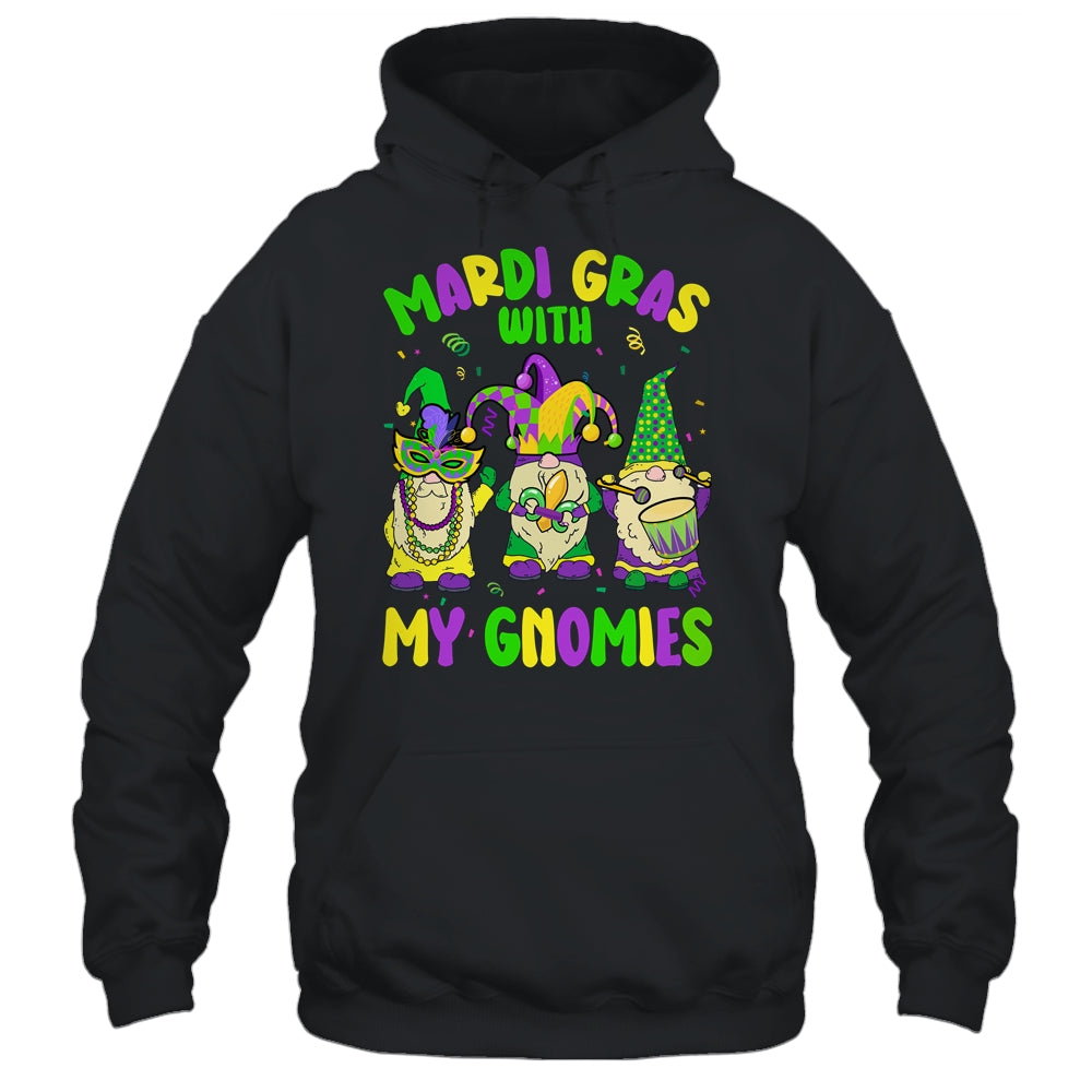 Mardi Gras With My Gnomies Funny Mardi Gras Three Gnomes Shirt & Tank Top | teecentury