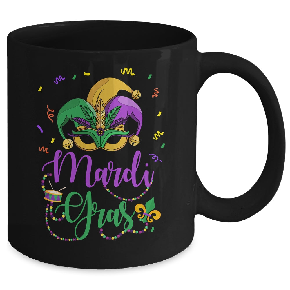 Mardi Gras Womens Girls Mask Beads New Orleans Party Mug | teecentury