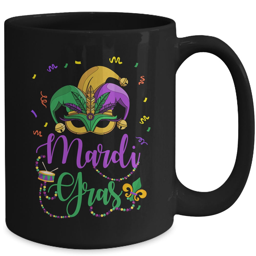 Mardi Gras Womens Girls Mask Beads New Orleans Party Mug | teecentury
