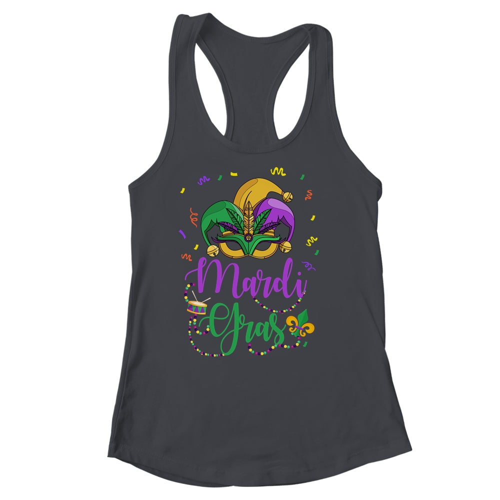 Mardi Gras Womens Girls Mask Beads New Orleans Party Shirt & Tank Top | teecentury