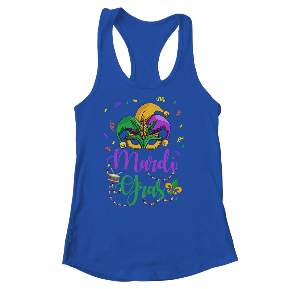 Mardi Gras Womens Girls Mask Beads New Orleans Party Shirt & Tank Top | teecentury