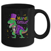 Mardi Grawr T-Rex Dinosaur Dino Mardi Gras For Kids Boy Mug Coffee Mug | Teecentury.com