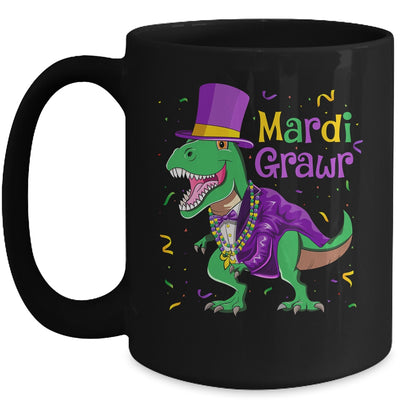 Mardi Grawr T-Rex Dinosaur Dino Mardi Gras For Kids Boy Mug Coffee Mug | Teecentury.com