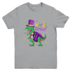 Mardi Grawr T-Rex Dinosaur Dino Mardi Gras For Kids Boy Youth Youth Shirt | Teecentury.com