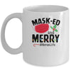 Masked And Merry Nurse Life Nurse Christmas 2022 Mug Coffee Mug | Teecentury.com