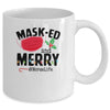 Masked And Merry Nurse Life Nurse Christmas 2022 Mug Coffee Mug | Teecentury.com