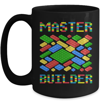 Master Builder Funny Building Blocks For Boys Men Mug | teecentury