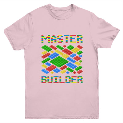 Master Builder Funny Building Blocks For Boys Men Youth Shirt | teecentury