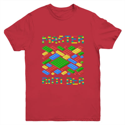 Master Builder Funny Building Blocks For Boys Men Youth Shirt | teecentury