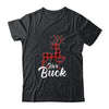 Matching Couples Christmas Pajamas Buffalo Plaid Her Buck T-Shirt & Sweatshirt | Teecentury.com