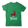 Matching Couples Christmas Pajamas Buffalo Plaid Her Buck T-Shirt & Sweatshirt | Teecentury.com