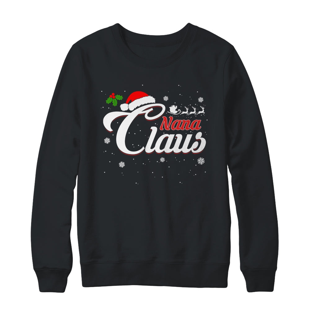 Matching Family Christmas Nana Claus T-Shirt & Sweatshirt | Teecentury.com