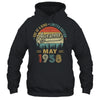 May 1958 Vintage 65 Years Old Retro 65th Birthday Shirt & Hoodie | teecentury