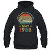 May 1988 Vintage 35 Years Old Retro 35th Birthday Shirt & Hoodie | teecentury