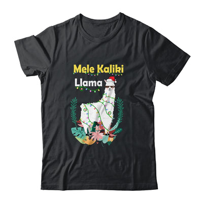Mele Kalikimaka Christmas Hawaiian Llama X-Mas Lights T-Shirt & Sweatshirt | Teecentury.com