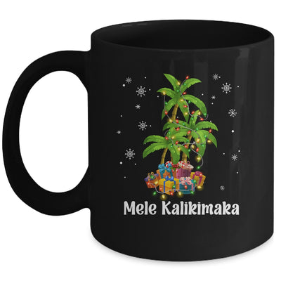 Mele Kalikimaka Hawaiian Christmas Palm Tree Family Xmas Mug | teecentury