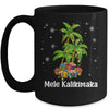 Mele Kalikimaka Hawaiian Christmas Palm Tree Family Xmas Mug | teecentury