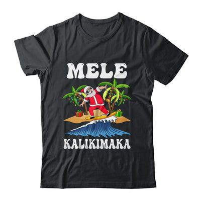 Mele Kalikimaka Hawaiian Hawaii Christmas Santa Surf Surfing Shirt & Sweatshirt | teecentury