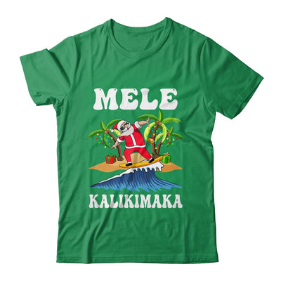 Mele Kalikimaka Hawaiian Hawaii Christmas Santa Surf Surfing Shirt & Sweatshirt | teecentury
